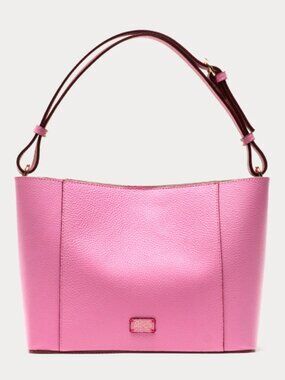 NWT Frances Valentine June Tumbled Leather Pink Hobo - Perfect Size and color